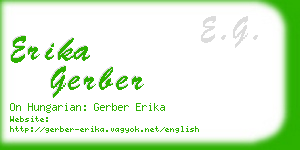 erika gerber business card